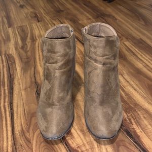 Tan, suede shoes,  size 7.5